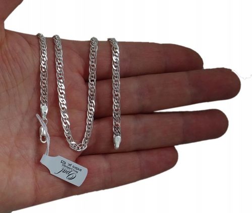 ŁAŃCUSZEK SREBRNY 925 MONALIZA SZEROKI PREZENT na Arena.pl