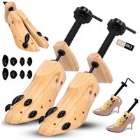 PRAWIDŁA DO BUTÓW REGULOWANE DO ROZCIĄGANIA OBUWIA DREWNIANE SOSNOWE 2 SZT.