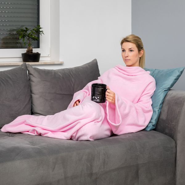 Kocyko-szlafrok - Jasny róż zdjęcie 2