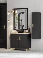 ZESTAW MEBLI ŁAZIENKOWYCH 80 szafka umywalka słupek w. (W7) + EC