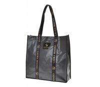 Laura Biaggi - torebka zakupowa shopper czarna grafit 0200