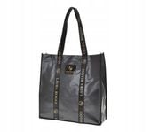 Laura Biaggi - torebka zakupowa shopper czarna grafit 0200