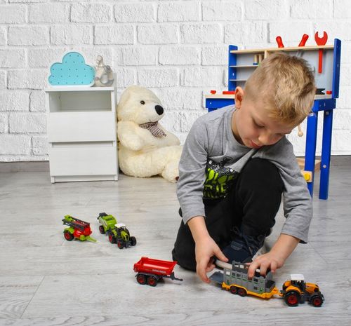 Duży Zestaw Traktory Maszyny Rolnicze Traktor Ciągnik Przyczepa Opryskiwacz na Arena.pl