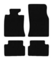 Dywaniki welurowe CARLUX-SILVER do Mini Clubman R55 czarne srebrne