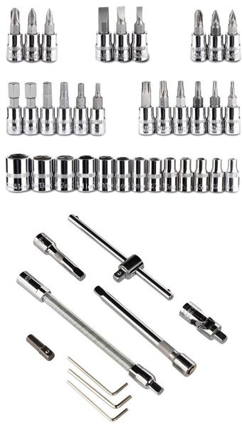 Zestaw narzędzi FRANCO kluczy nasadowych bity torx 46 elementów zdjęcie 4