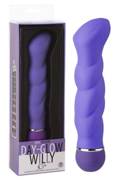 Wibrator G-Spot Day-Glow Willy Purple zdjęcie 1