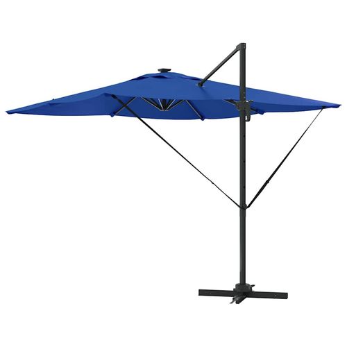 Parasol plażowy lazurowy błękit 286 x 285 x 270 cm Aluminium na Arena.pl