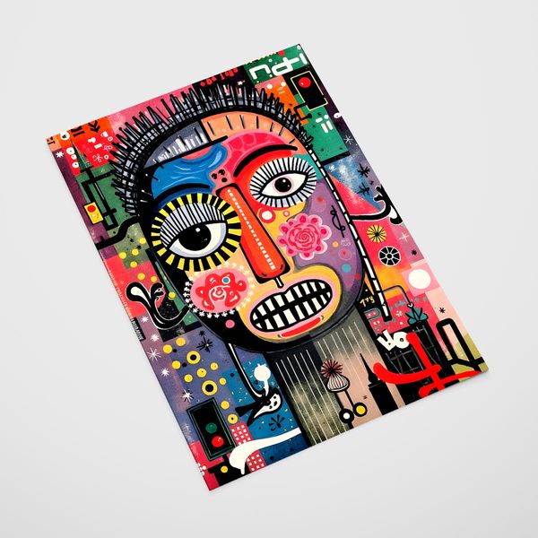 Plakat portret abstrakcja 50x70 cm zdjęcie 2