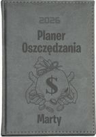 KALENDARZ A5 2026 dzienny książkowy z grawerem PLANER OSZCZĘDZANIA