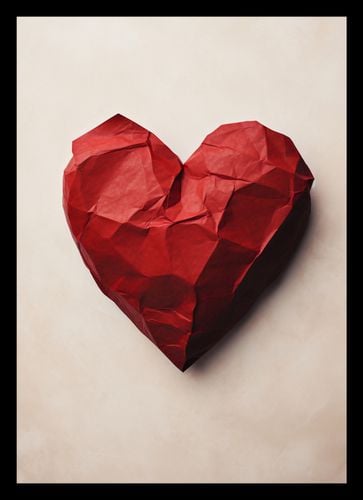 Plakat 21x29,7cm Kreślone Serce na Arena.pl