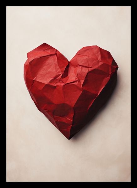 Plakat 21x29,7cm Kreślone Serce zdjęcie 2