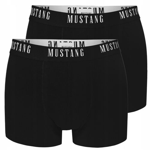 Mustang Bokserki Męskie 4 sztuki Zestaw Bawełna Logo Kolor Rozmiar L na Arena.pl