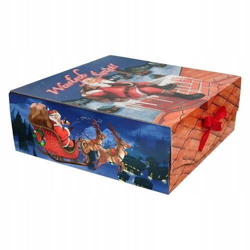 50 SZT - 1 SZT 15,85 ZŁ NETTO PUDEŁKO PREZENTOWE 34x35x13 CM MIKOŁAJ 1614 na Arena.pl