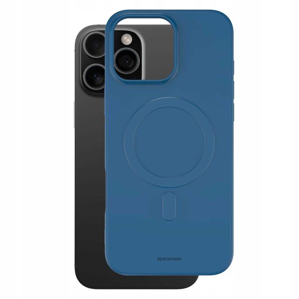 Spacecase Silicone Magnetic Case Iphone 16 Pro Max Blue zdjęcie 2