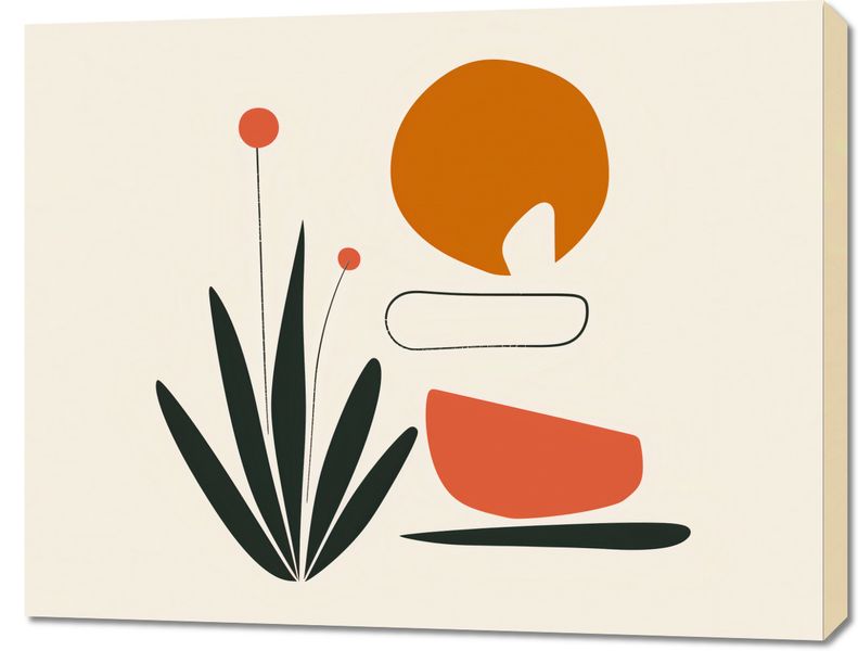 Obraz 90x70cm Abstrakcyjny Zen zdjęcie 1