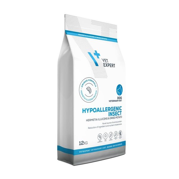 Sucha karma dla psa VetExpert Veterinary Diet Hypo Insect 12kg zdjęcie 2