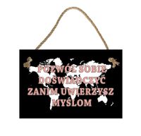 Pozwól sobie doświadczyć ziemia – Obraz – Tabliczka motywacyjna 20×30