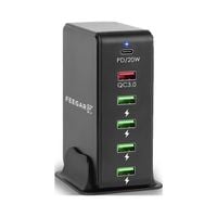 Ładowarka sieciowa Feegar Tower 86W SZYBKA 6x USB Typ C PD USB-A QC 3.0