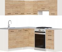 Zestaw mebli kuchennych Nicea Narożne Dąb Craft UC