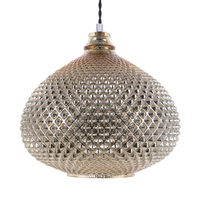 Lampa wisząca szklana złota MADON