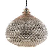 Lampa wisząca szklana złota MADON