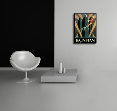 Marvel Deco (Iron Man) - Obraz na płótnie 60x80 cm na Arena.pl