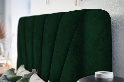 Łóżko tapicerowane LUX9 200x200 ze  Stelażem i pojemnikiem na Arena.pl