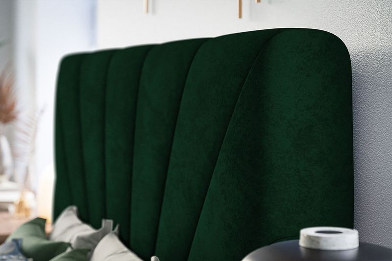 Łóżko tapicerowane LUX9 200x200 ze Stelażem i pojemnikiem zdjęcie 7