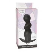 plug anal spiral vibrating black