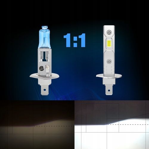 ŻARÓWKI LED H1 RETRIFY S&D ULTRA CICHE FANLESS LINE 1:1 BEZ ADAPTERÓW 6500K na Arena.pl