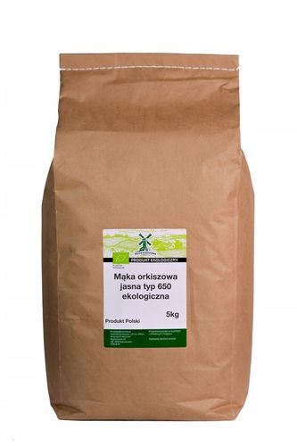 MĄKA ORKISZOWA JASNA 650 BIO, EKOLOGICZN 5kg Z POLSKIEGO ZIARNA na Arena.pl