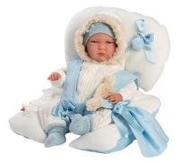 Hiszpańska lalka bobas chłopiec 40cm z fotelikiem - płaczący