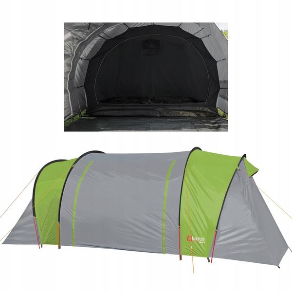 Namiot 4 Osobowy 2 sypialnie Przedsionek Tropik 3000mm Turystyczny zdjęcie 6