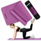 DrFit Zestaw Mata do ćwiczeń TPE Pokrowiec Joga Fitness Pilates wytrzymała