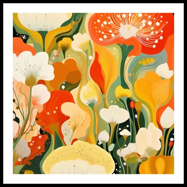 Plakat 50x50cm Kwiatowy Raj zdjęcie 3