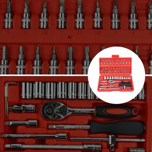 ZESTAW KLUCZY NASADOWYCH KLUCZE NASADOWE 46el TORX WKRĘTAKI IMBUSY na Arena.pl