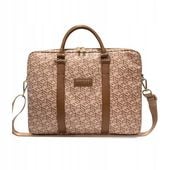 Guess Torba GUCB15HGCFSEW 16" brązowy/brown GCube Stripes