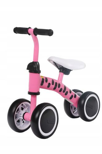 Dziecięcy rowerek biegowy Webben Zebra Różowy Jeździk dla dziewczynki na Arena.pl