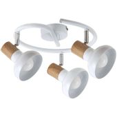 LAMPA sufitowa HOLLY 5946 Rabalux regulowana OPRAWA reflektorki skandynawskie drewno buk białe