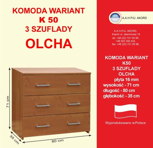Komoda K50 OLCHA na Arena.pl