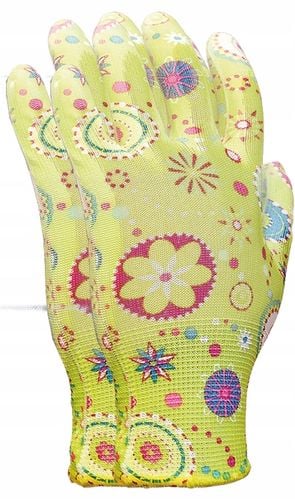 Rękawice ogrodowe / Kolorowe / Rozmiar: 8 - M / RGARDEN-PU_8 na Arena.pl