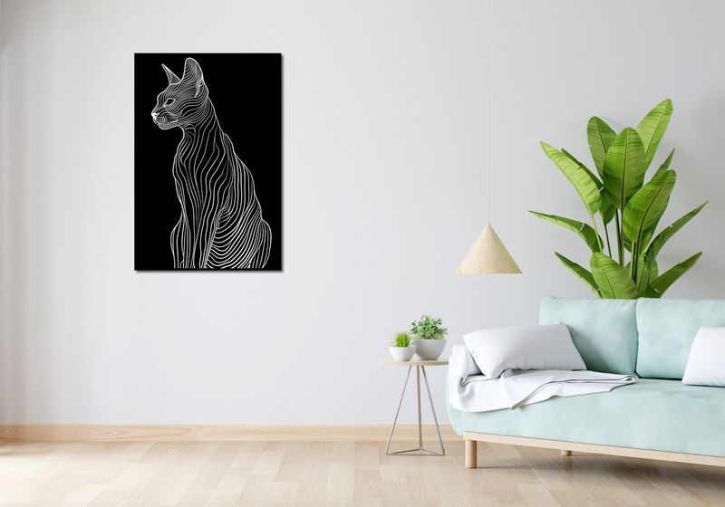 Plakat 67,5x100cm Minimalny Kontur zdjęcie 4