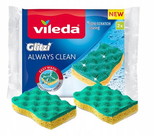 zmywak wiskozowy vileda glitzi always clean 2 szt. na Arena.pl