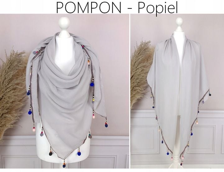 PAREO CHUSTA PLAŻOWA FRĘDZLE narzutka BOHO KOLORY zdjęcie 8