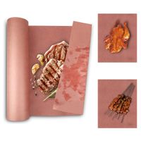 Papier Rzeźniczy Kraft BBQ Różowy 45x1500cm Tłuszczoodporny do Mięsa