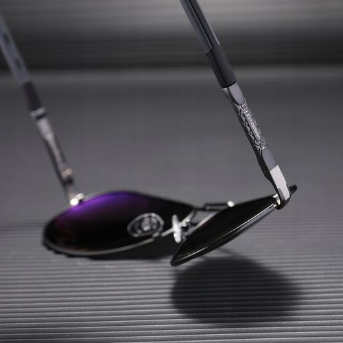 Okulary PRZECIWSŁONECZNE męskie z polaryzacją UV400 pilotki + etui ZESTAW na Arena.pl