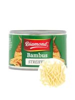 Pędy bambusa marynowane w wodzie paski nitki bamboo strips do sushi puszka 227g