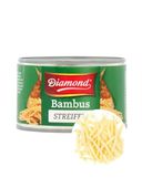 Pędy bambusa marynowane w wodzie paski nitki bamboo strips do sushi puszka 227g