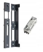 Kaseta + elektrozaczep do furtki 40x17 antracyt