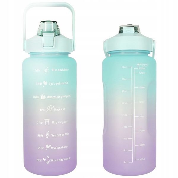 Butelka na wodę bidon 2000ml zdjęcie 2